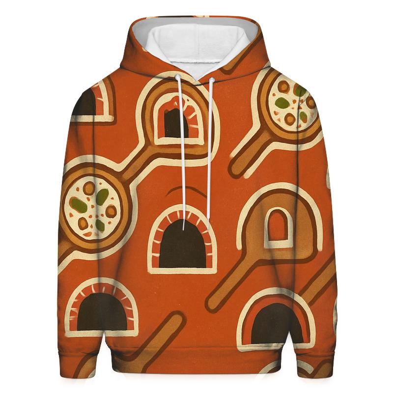 Brick Oven Glow Pizza Peel Lattice lightweight hoodies