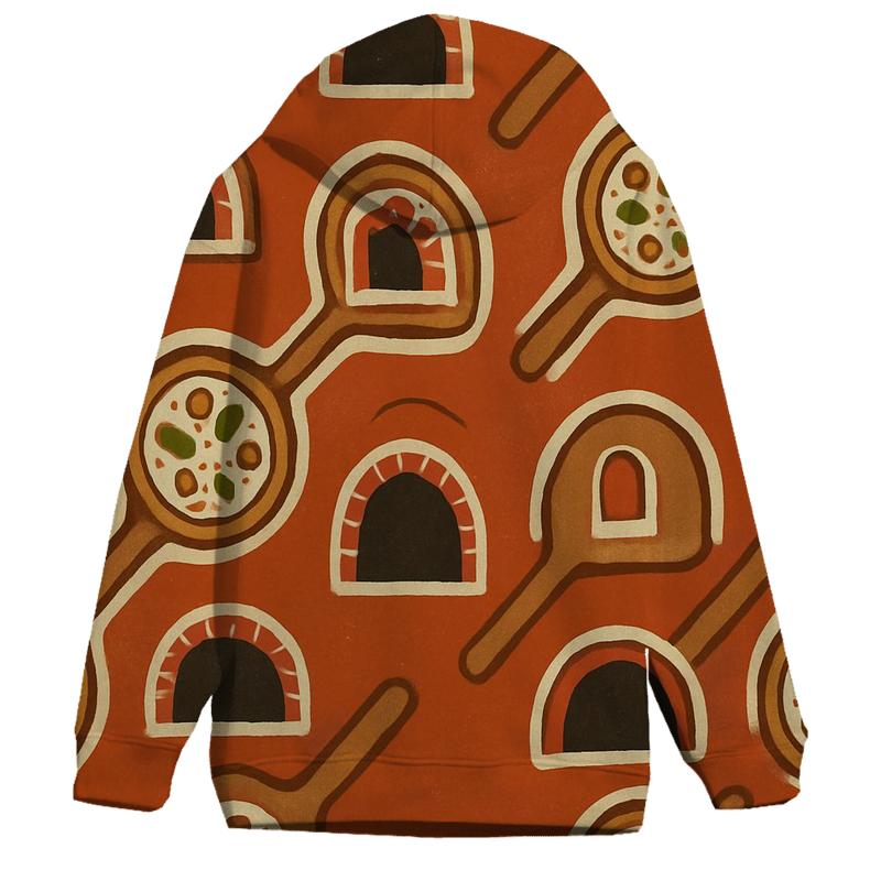Brick Oven Glow Pizza Peel Lattice lightweight hoodies