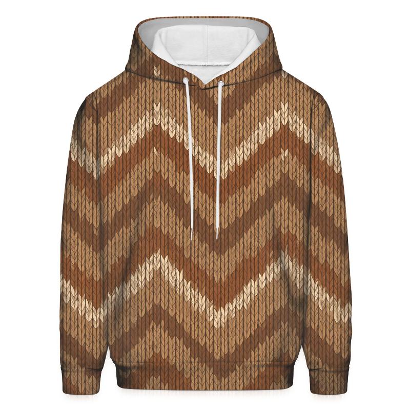 Quill Chevron Knit Illusion hoodie styles