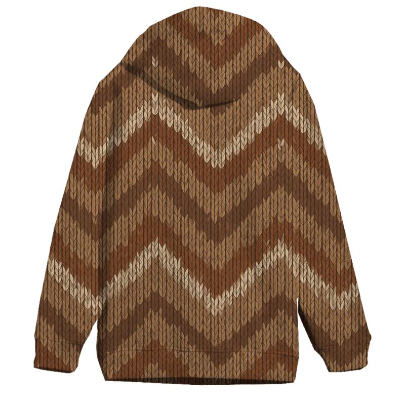 Quill Chevron Knit Illusion hoodie styles