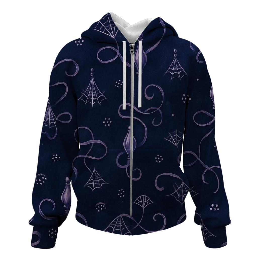 Twilight Spinneret Silk Trails In Diagonal Weave embroidered hoodies
