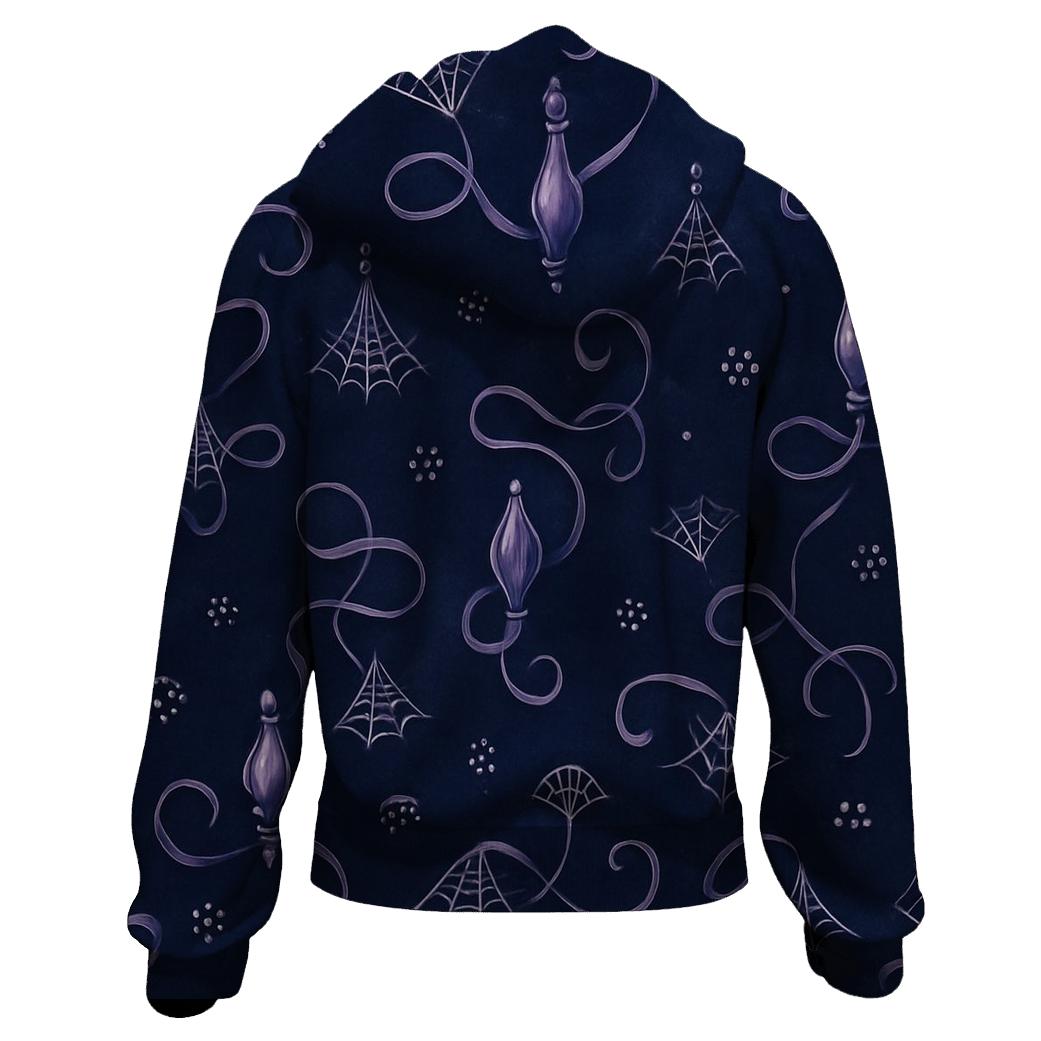 Twilight Spinneret Silk Trails In Diagonal Weave embroidered hoodies
