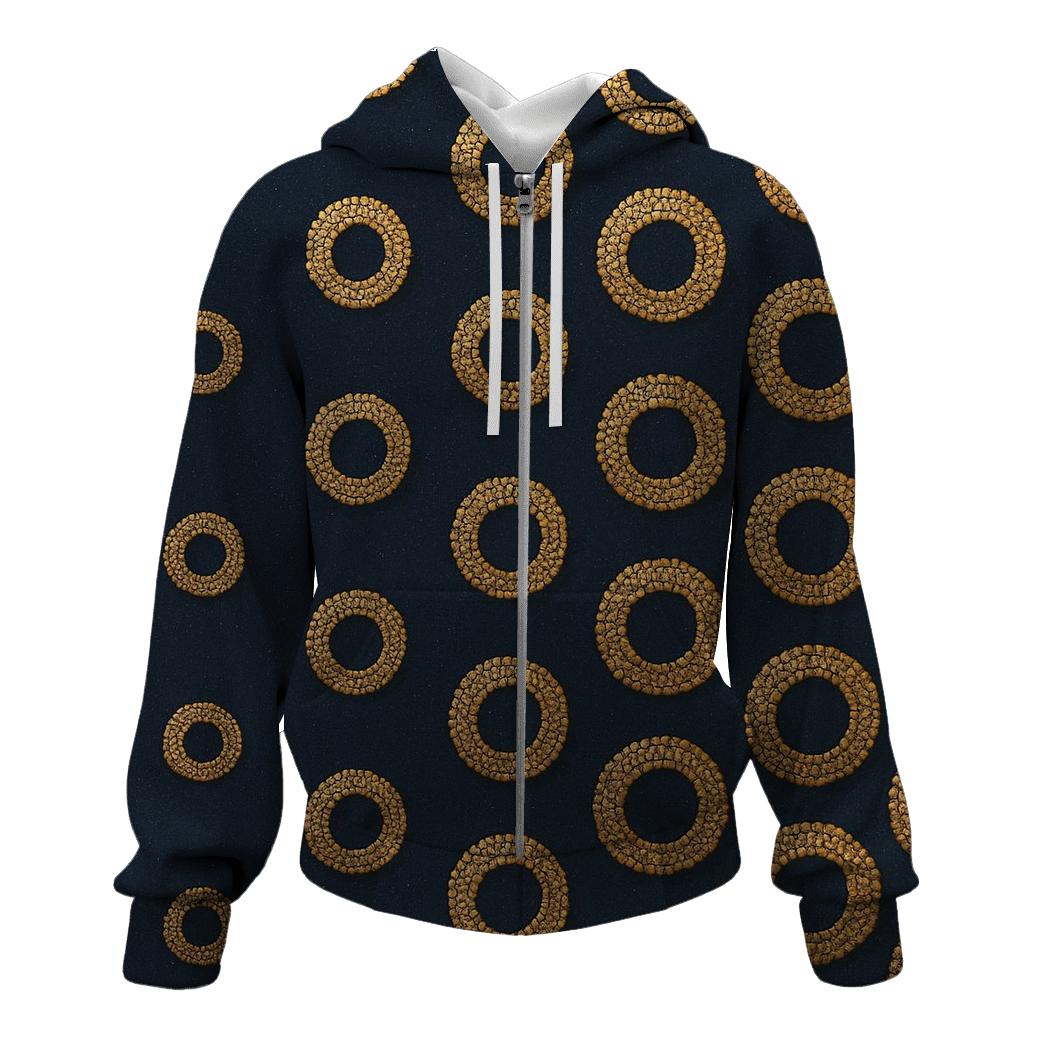 Sequin Halo Polka Cascade On Deep Navy hoodie trends