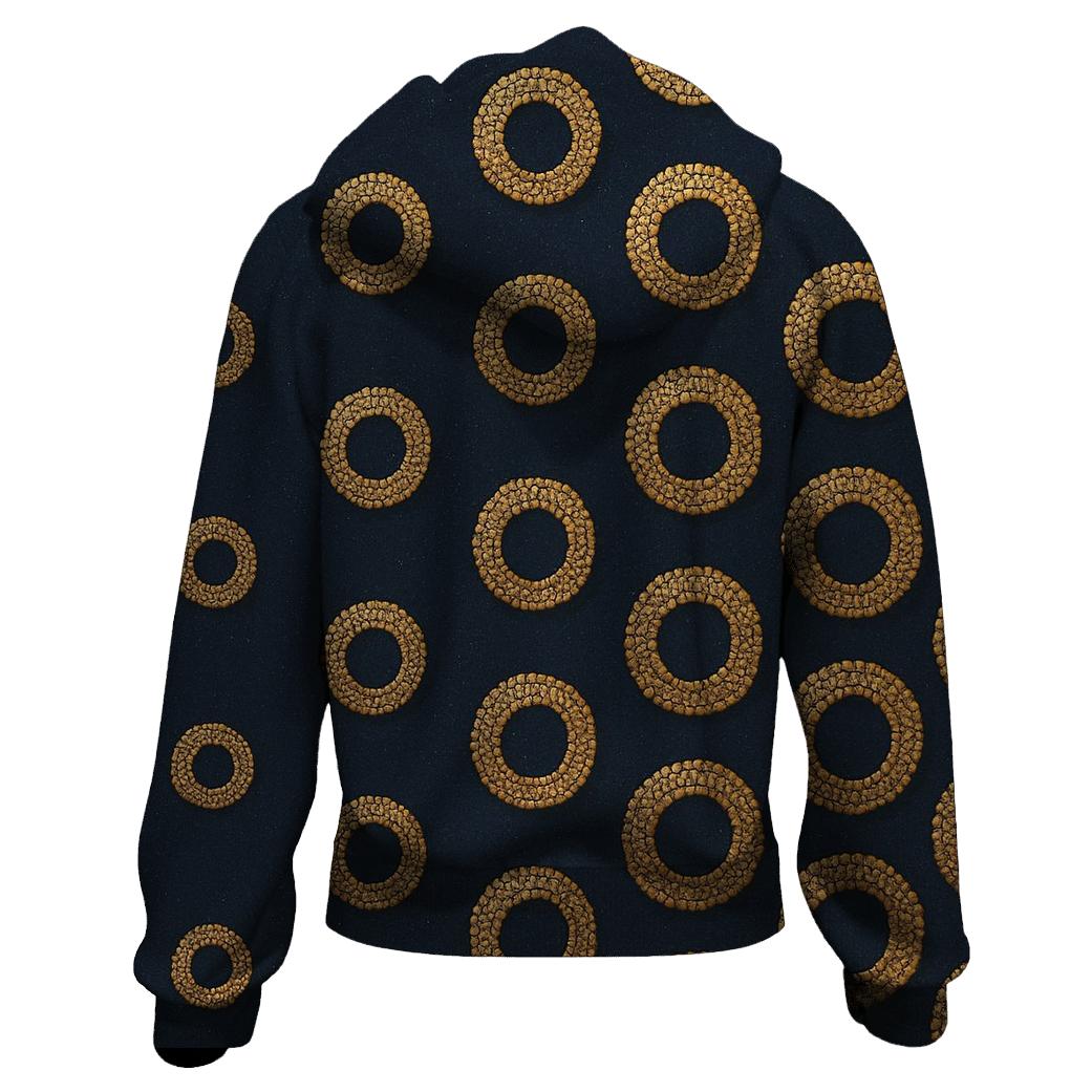 Sequin Halo Polka Cascade On Deep Navy hoodie trends