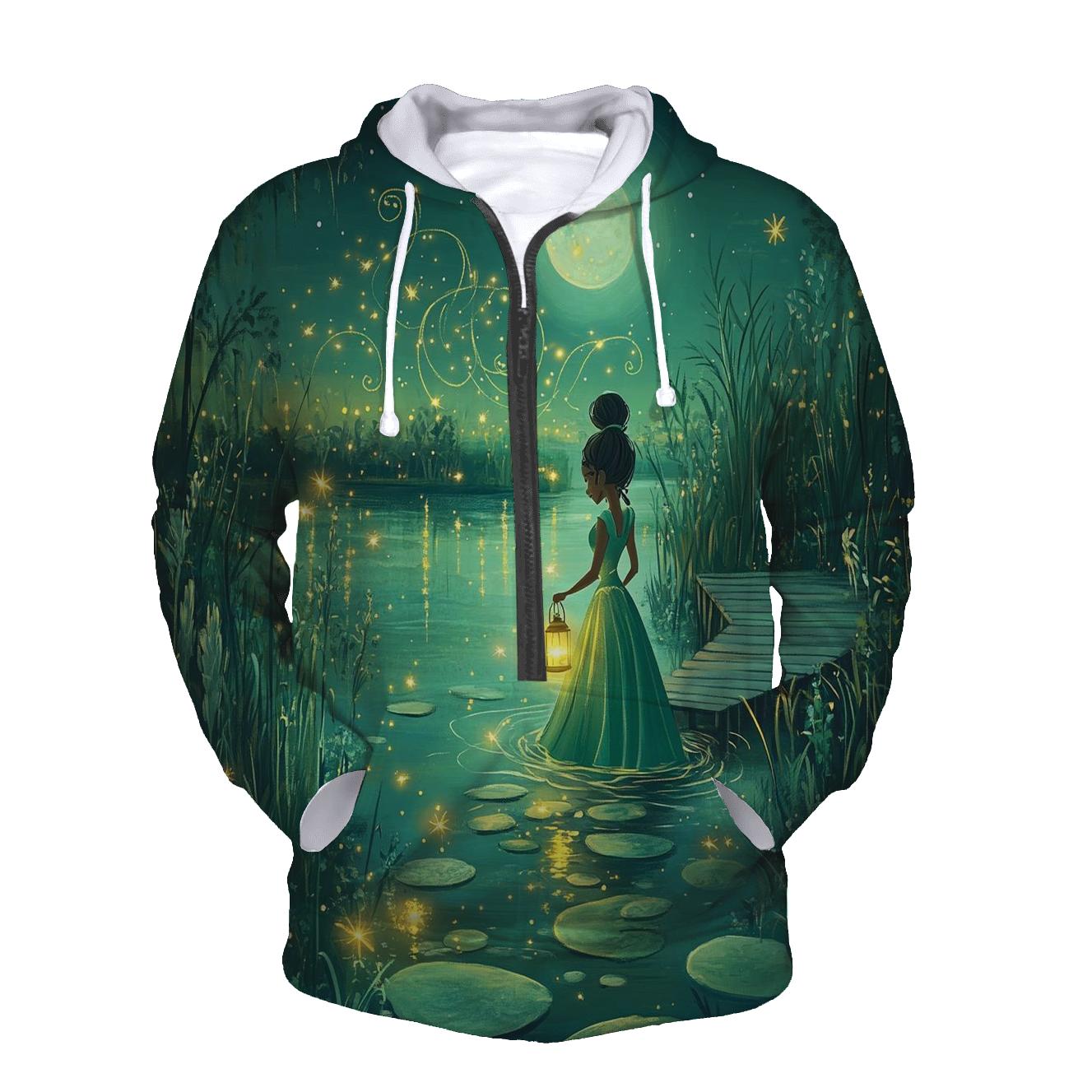 Tiana Firefly Lantern Garden Disney Inspired pullover hoodies