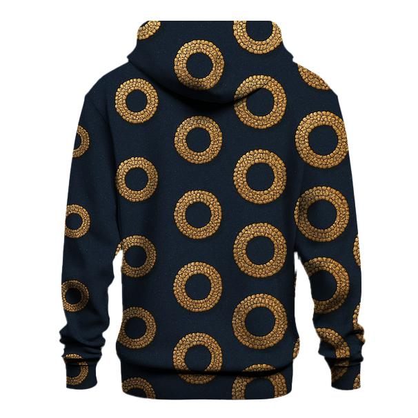 Sequin Halo Polka Cascade On Deep Navy hoodies fashion