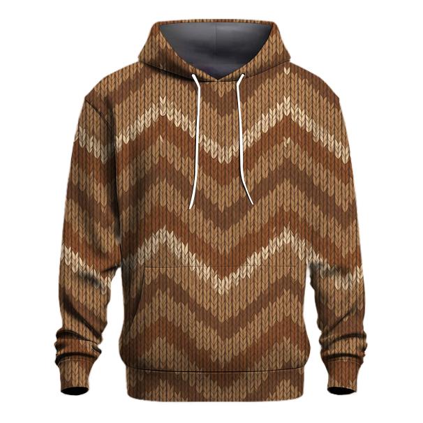 Quill Chevron Knit Illusion custom hoodies