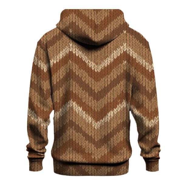 Quill Chevron Knit Illusion custom hoodies