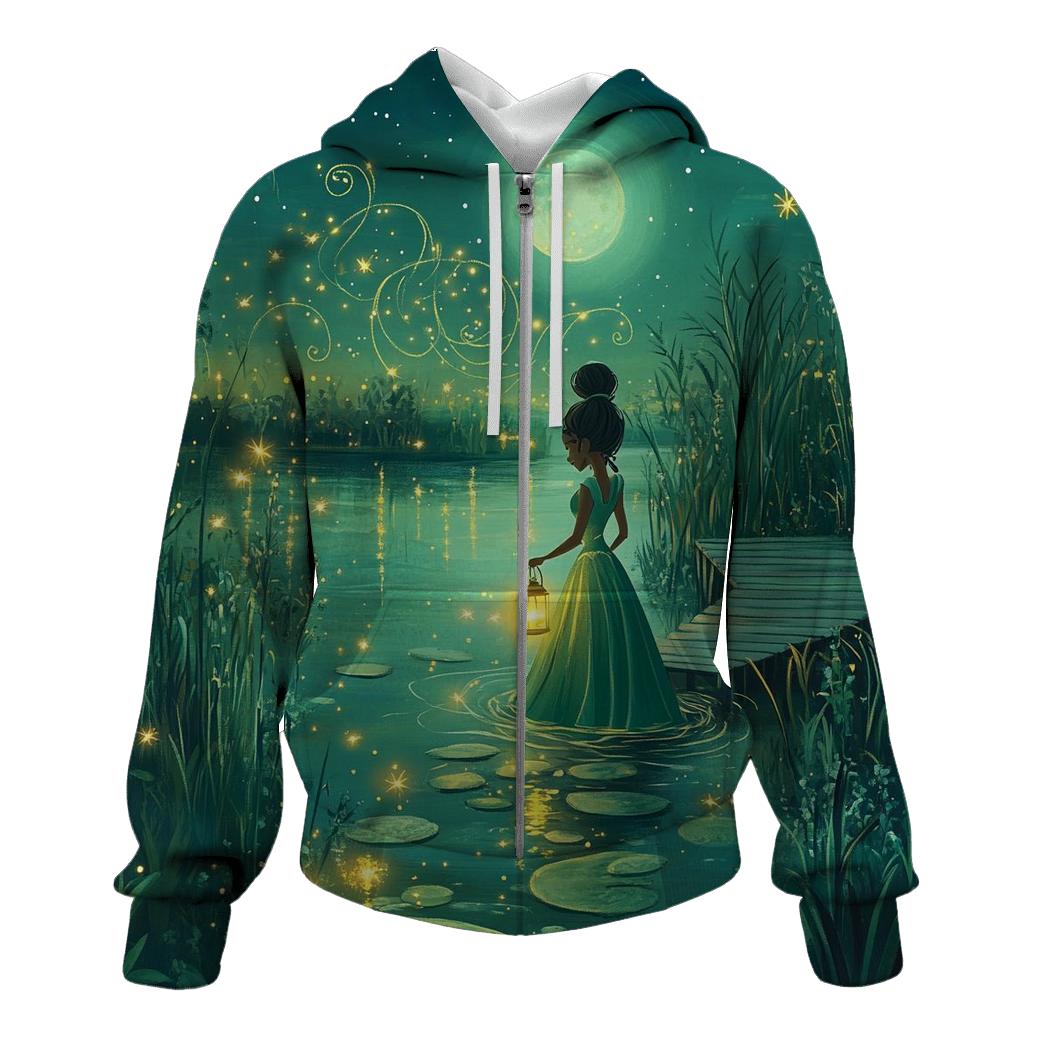 Tiana Firefly Lantern Garden Disney Inspired graphic hoodies