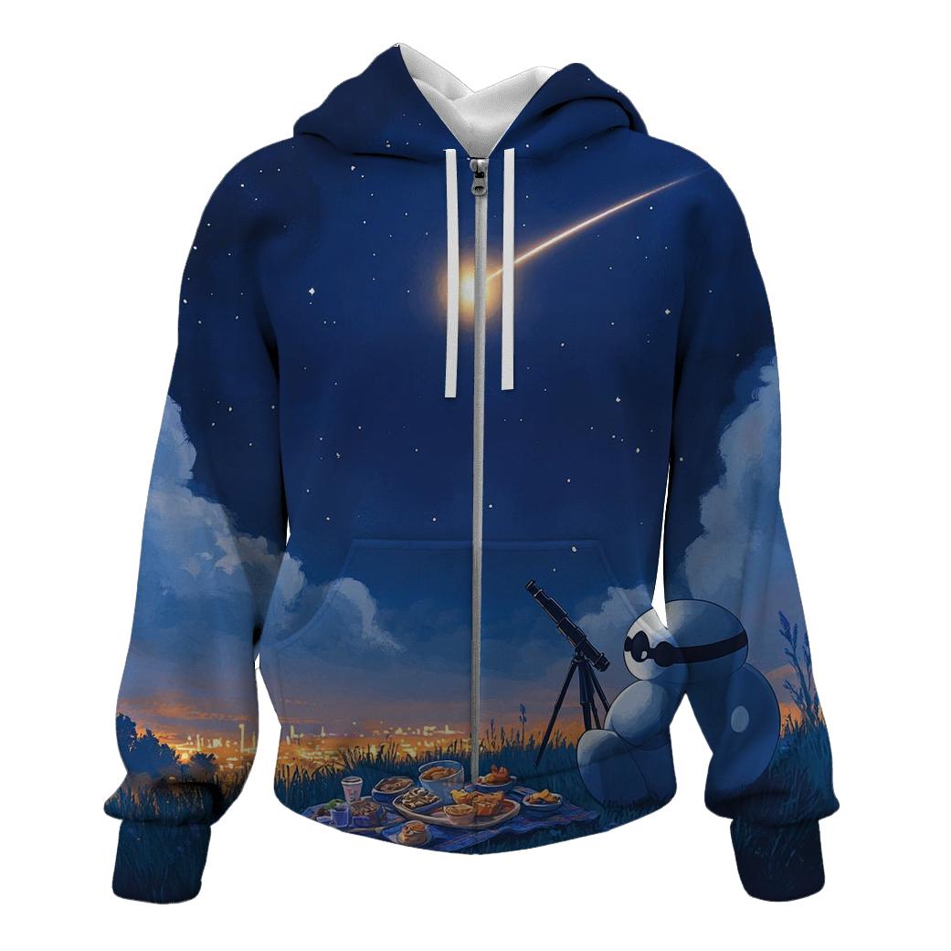 Baymax Comet Chasing Picnic Disney Inspired hoodie styles