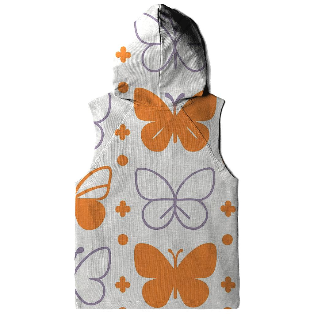 Minimal Wing Silhouette Lattice On White lightweight hoodies