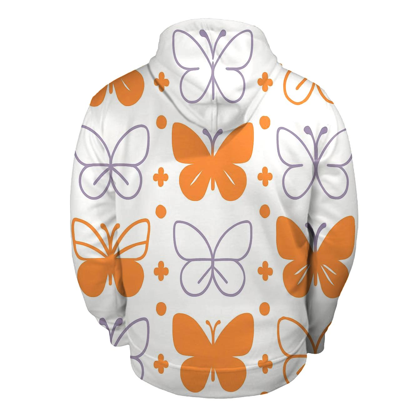 Minimal Wing Silhouette Lattice On White designer hoodies