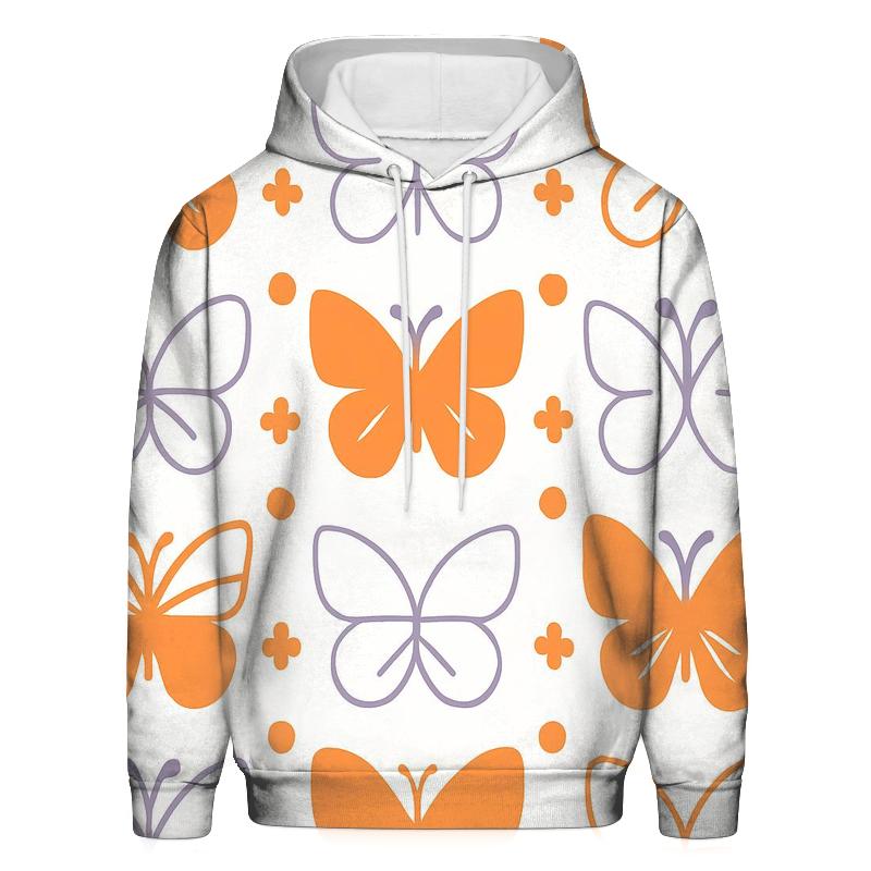 Minimal Wing Silhouette Lattice On White designer hoodies