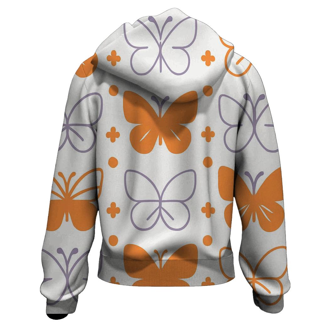 Minimal Wing Silhouette Lattice On White hoodie trends