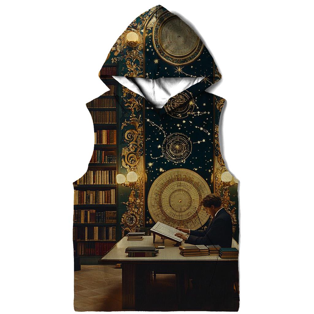 Gustav Klimt Inspired Library Of Celestial Maps graphic hoodies