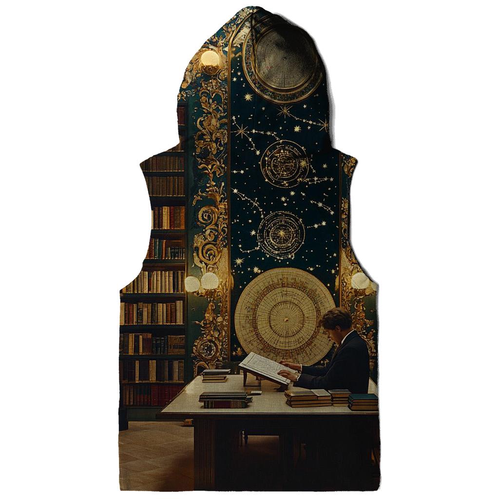 Gustav Klimt Inspired Library Of Celestial Maps graphic hoodies