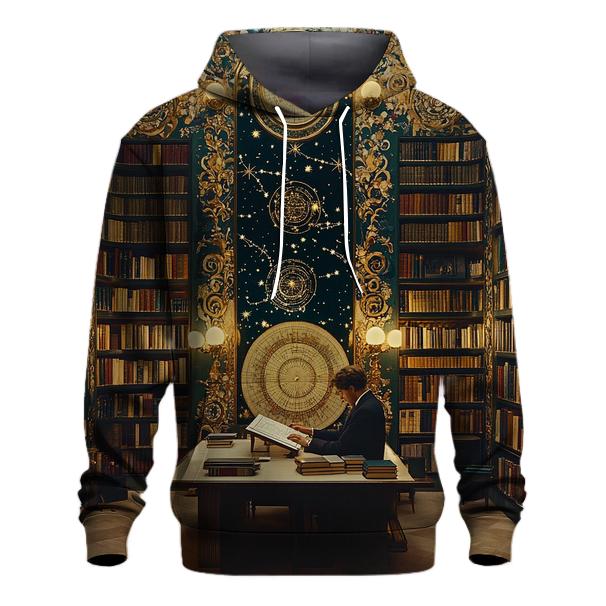 Gustav Klimt Inspired Library Of Celestial Maps hoodies fashion