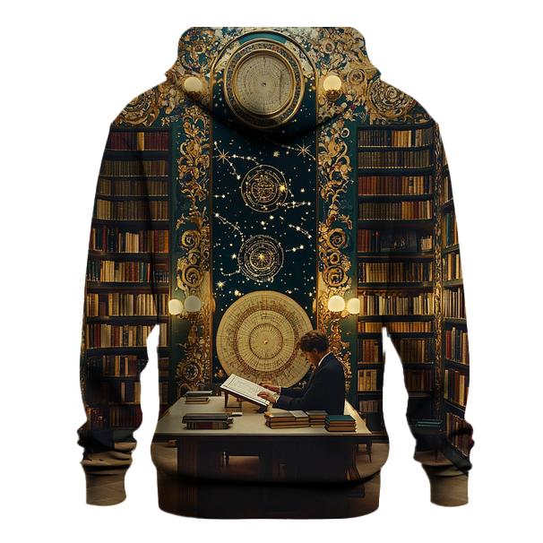 Gustav Klimt Inspired Library Of Celestial Maps hoodies fashion
