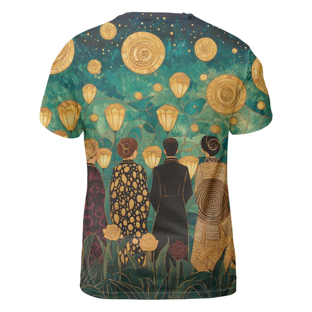 Gustav Klimt Inspired Aurora Garden Festival personalized full print shirts