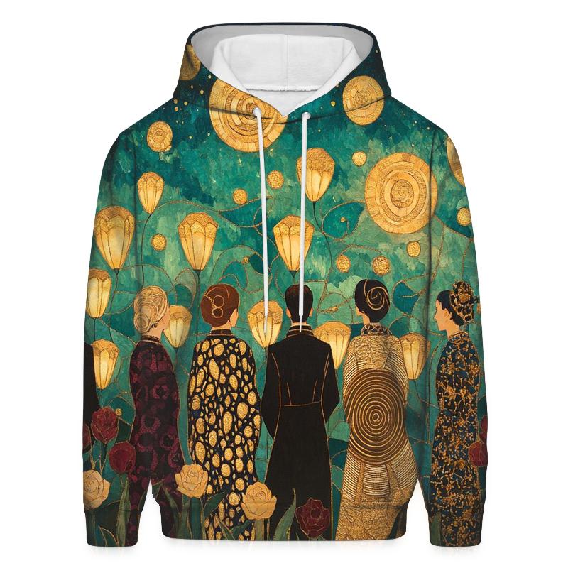 Gustav Klimt Inspired Aurora Garden Festival hoodie trends