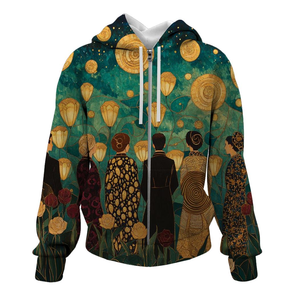 Gustav Klimt Inspired Aurora Garden Festival hoodie designs