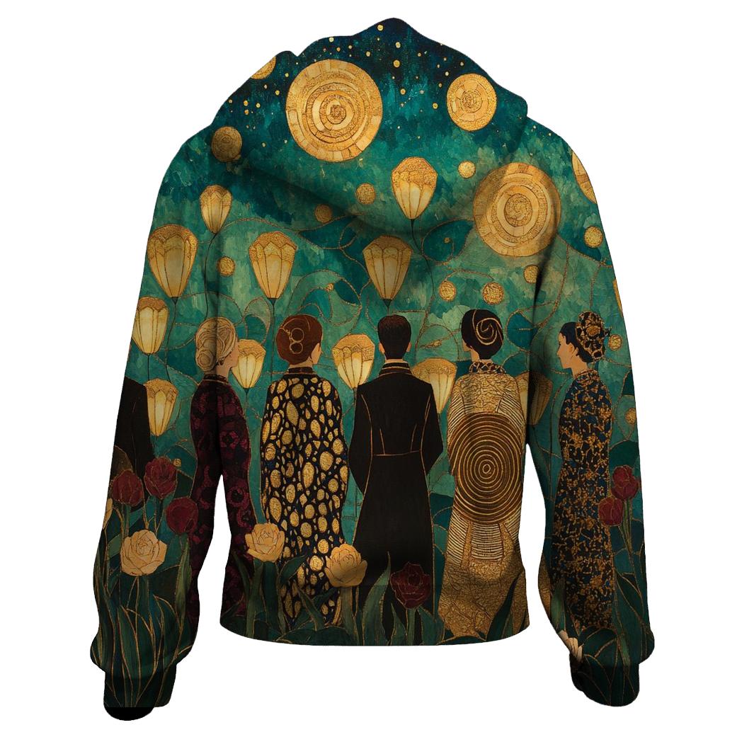 Gustav Klimt Inspired Aurora Garden Festival hoodie designs