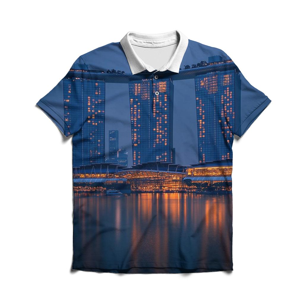Marina Bay Sands SkyPark - Singapore casual sports polo shirts