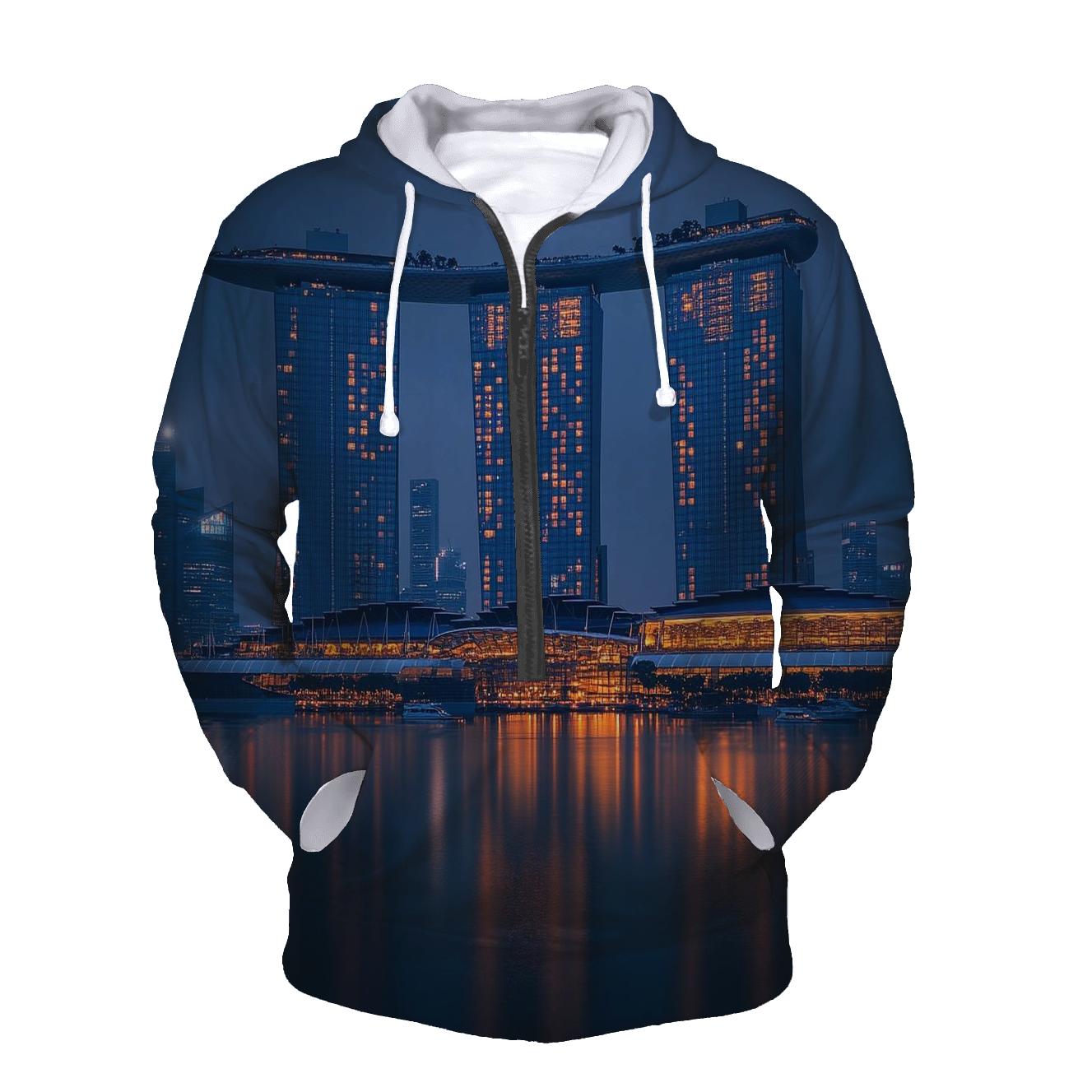 Marina Bay Sands SkyPark - Singapore embroidered hoodies