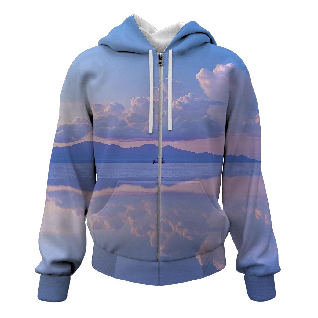 Salar De Uyuni Salt Flats - Uyuni zip-up hoodies
