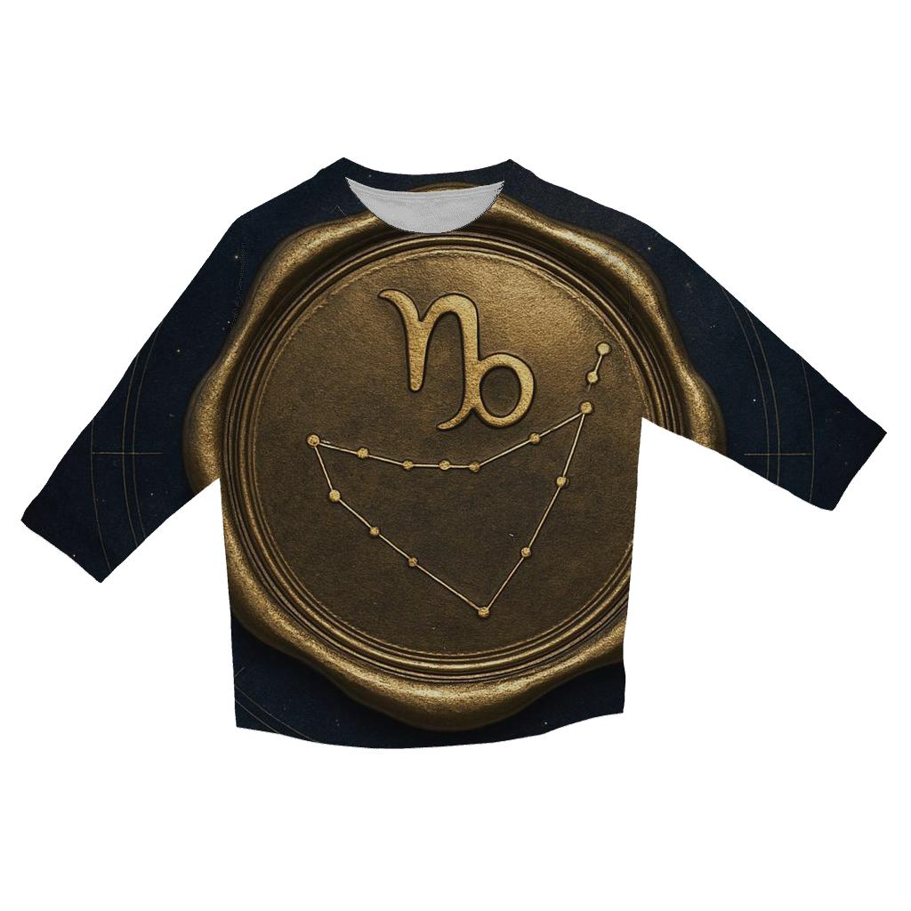 Saturn Return Capricorn Constellation Seal designer 3/4 sleeve blouses