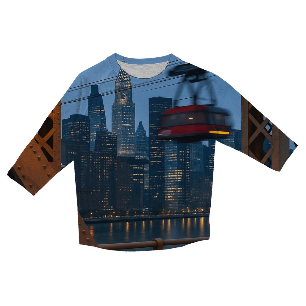 Queensboro Steel Frame Blue Hour Midtown custom 3/4 sleeve shirts
