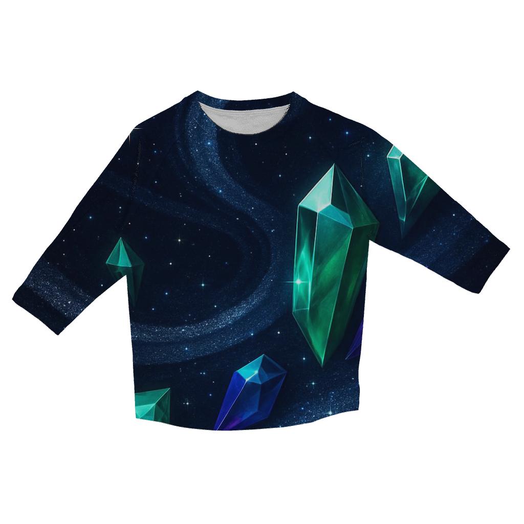 Midnight Prism Tides casual three quarter sleeve shirts