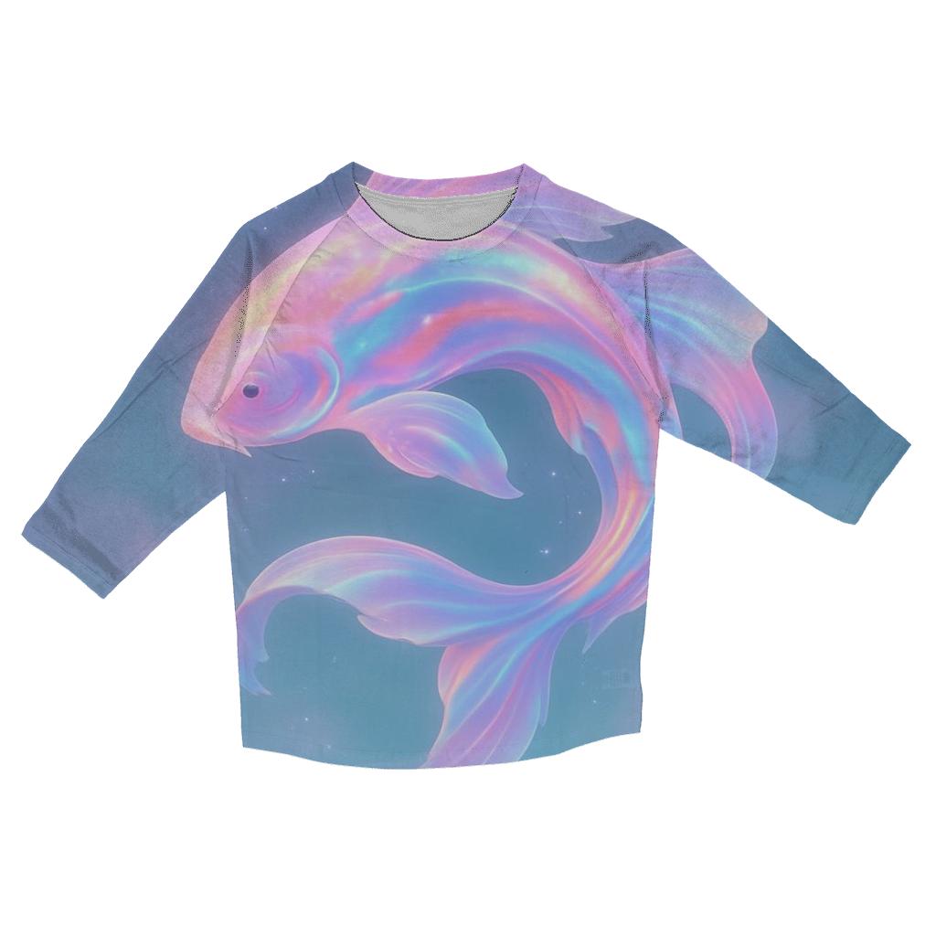 Aurora Koi Drift fashion 3/4 sleeve shirts