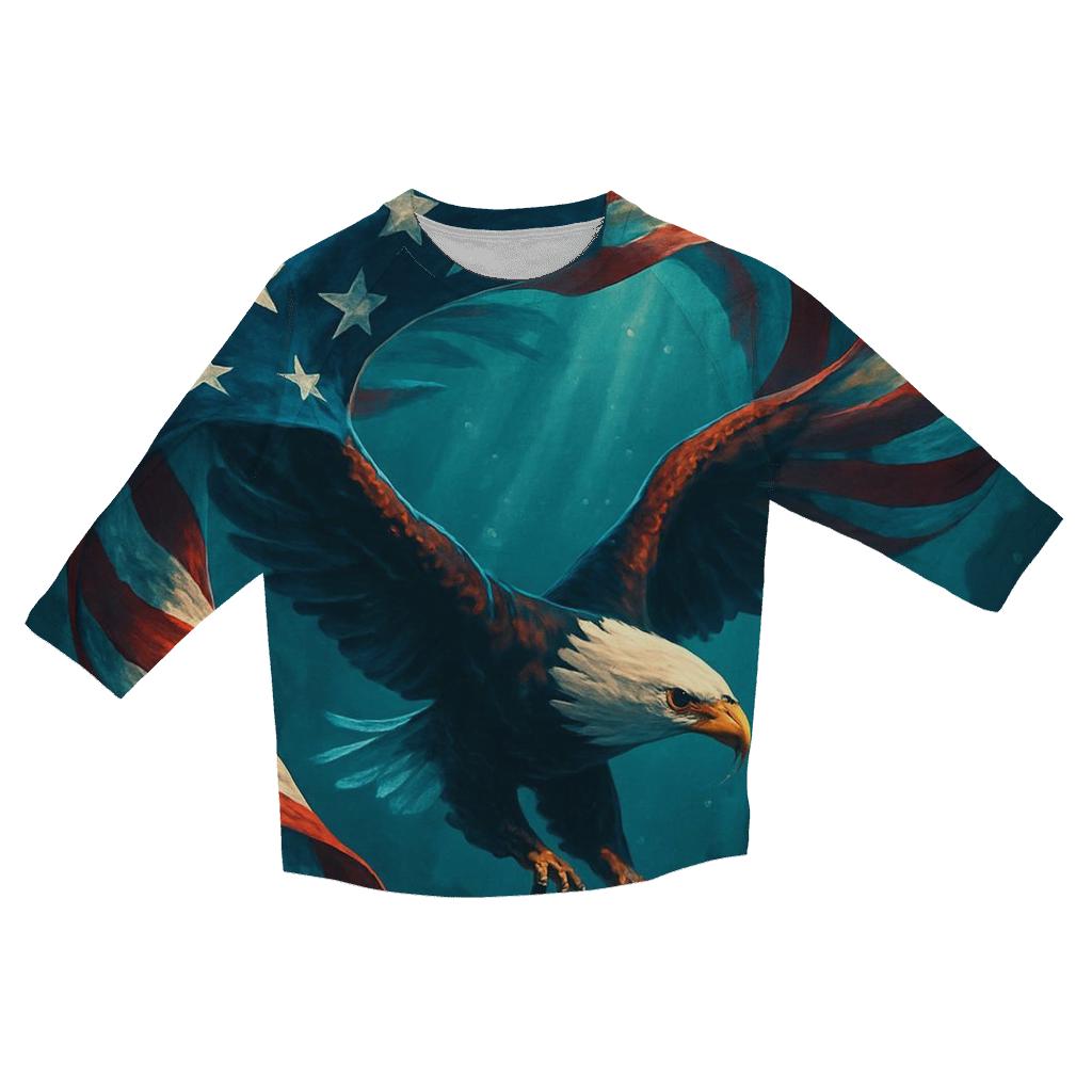 Liberty Reef Flag Surge cotton quarter sleeve shirts