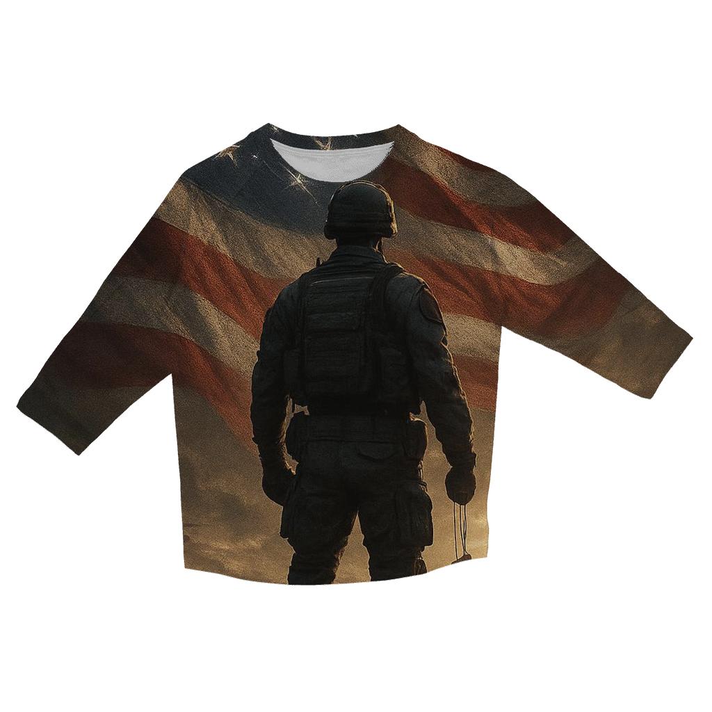 Dawn Vigil Over The Rippling Stars trendy 3/4 sleeve tops