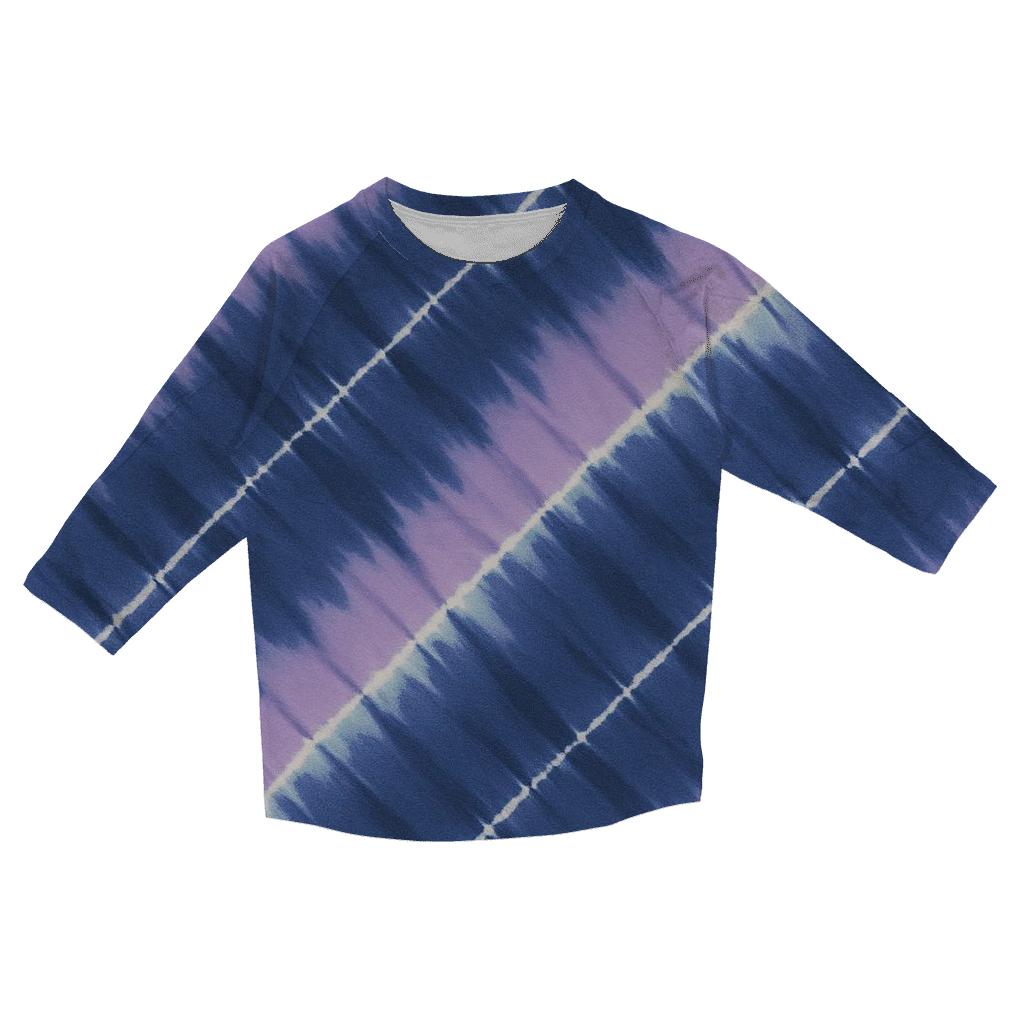 Arashi Nebula Diagonal Pole Wrap printed three quarter sleeve shirts