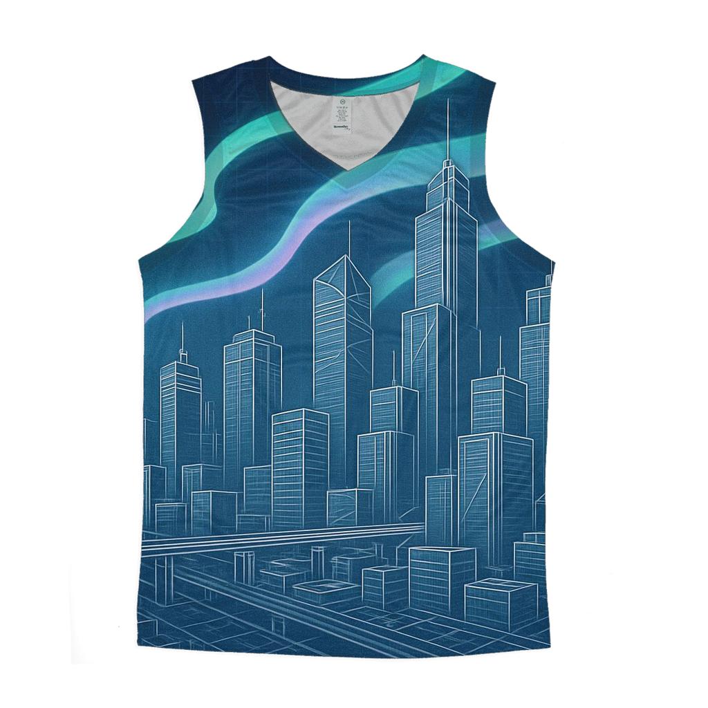 Aurora Blueprint City custom tank tops