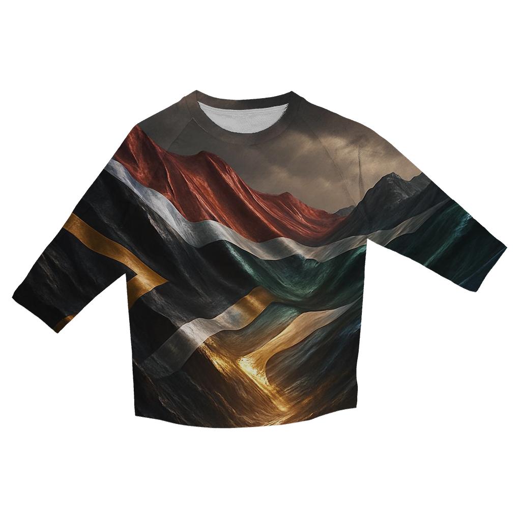 Metallic Horizon Weave South Africa trendy 3/4 sleeve tops