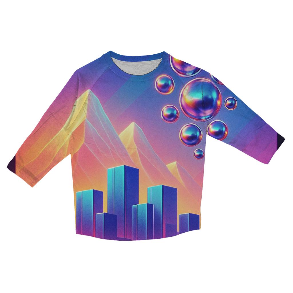 Prismatic Skyline Mirage cotton quarter sleeve shirts