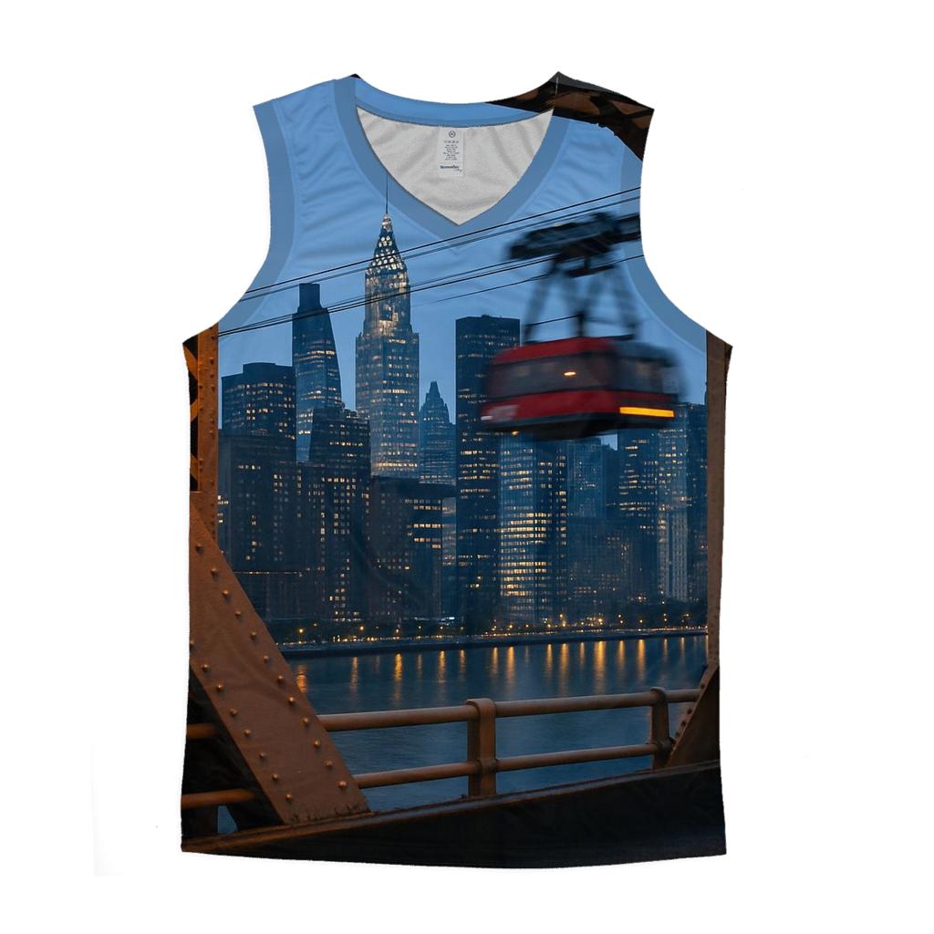 Queensboro Steel Frame Blue Hour Midtown personalized athletic tanks