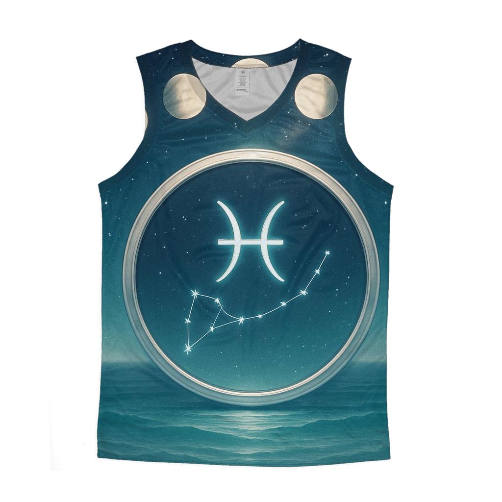 Pisces Moon Tide Mirror Portal personalized athletic tanks