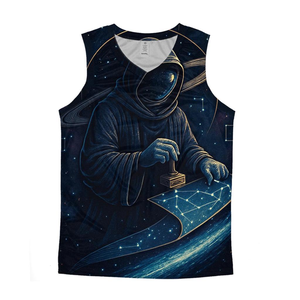 The Comet Librarian Of Midnight Orbit custom tank tops