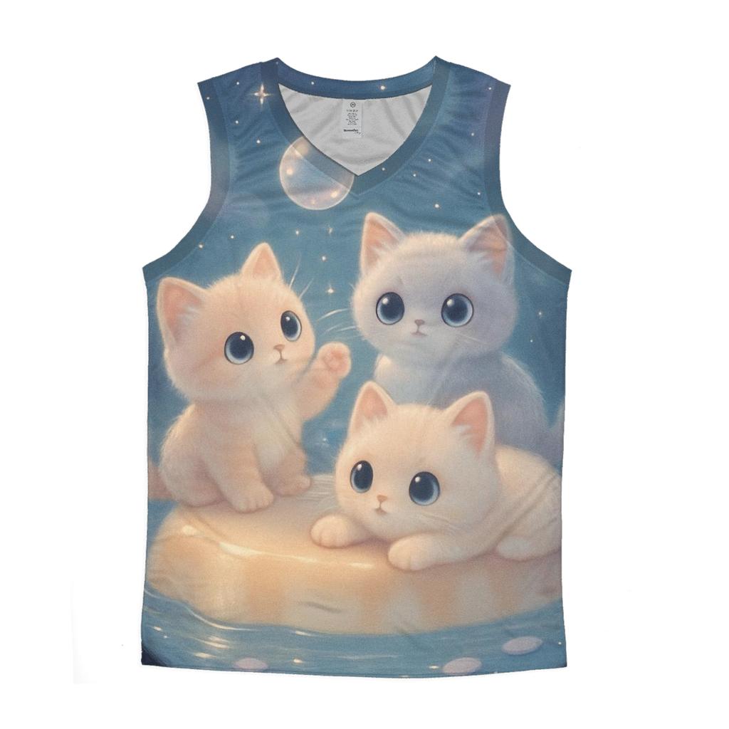 Moonlit Pudding Cat Cove sports performance tank tops