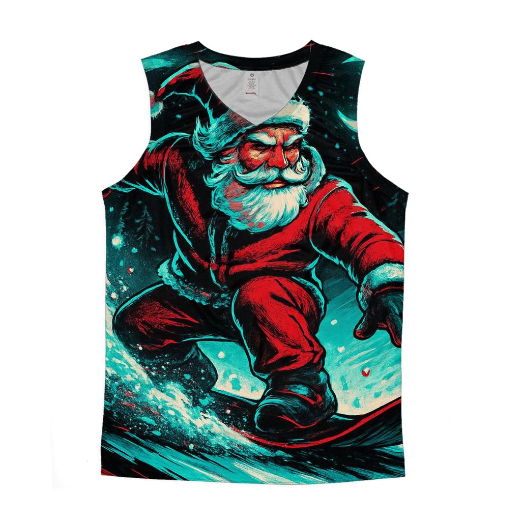 Neon Snowstorm Santa Street Rider cotton sleeveless tops