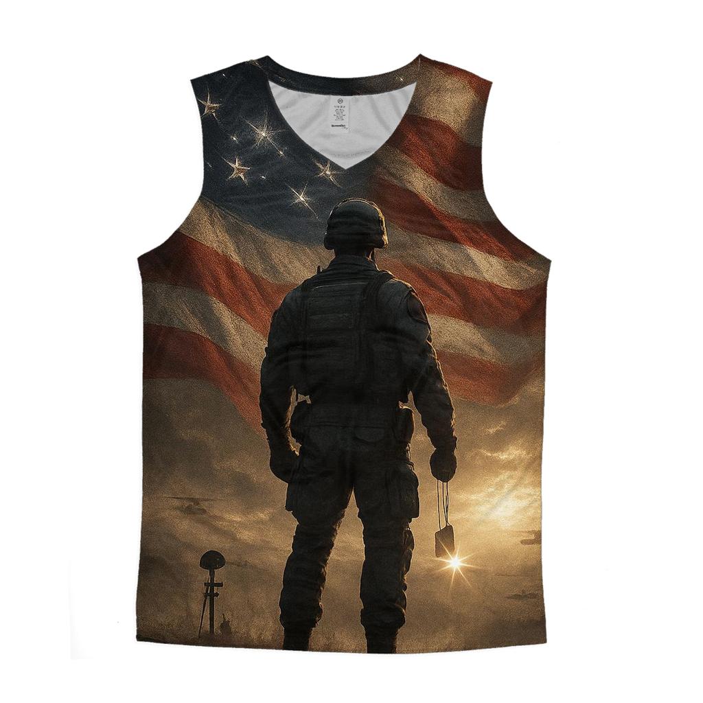 Dawn Vigil Over The Rippling Stars designer workout tanks