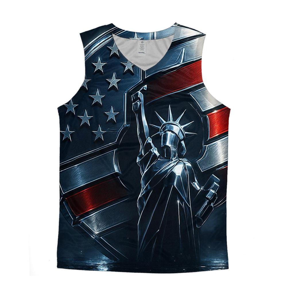 Chrome Horizon Stars And Stripes cotton sleeveless tops