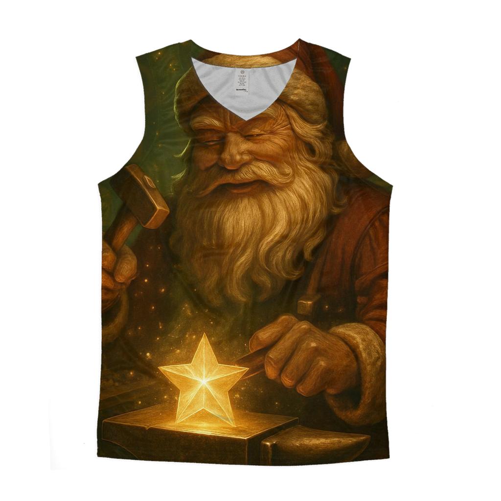 Clockwork Workshop Santa With Starlit Toy Forge sports performance tank tops