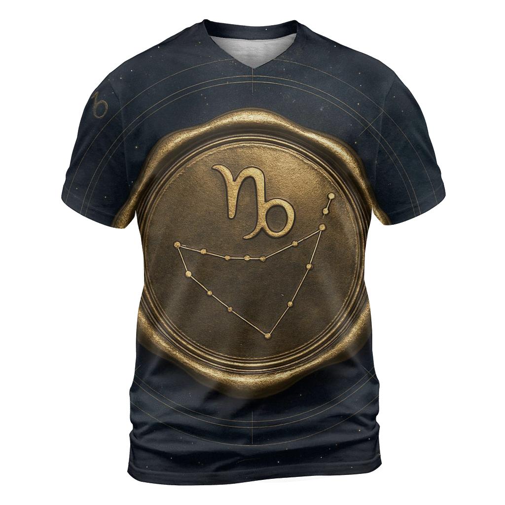 Saturn Return Capricorn Constellation Seal trendy printed shirt styles