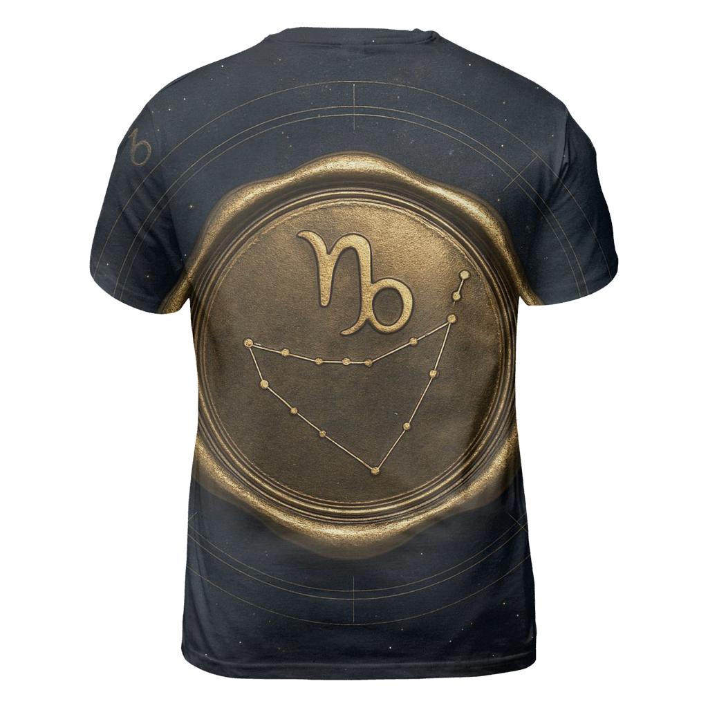 Saturn Return Capricorn Constellation Seal trendy printed shirt styles
