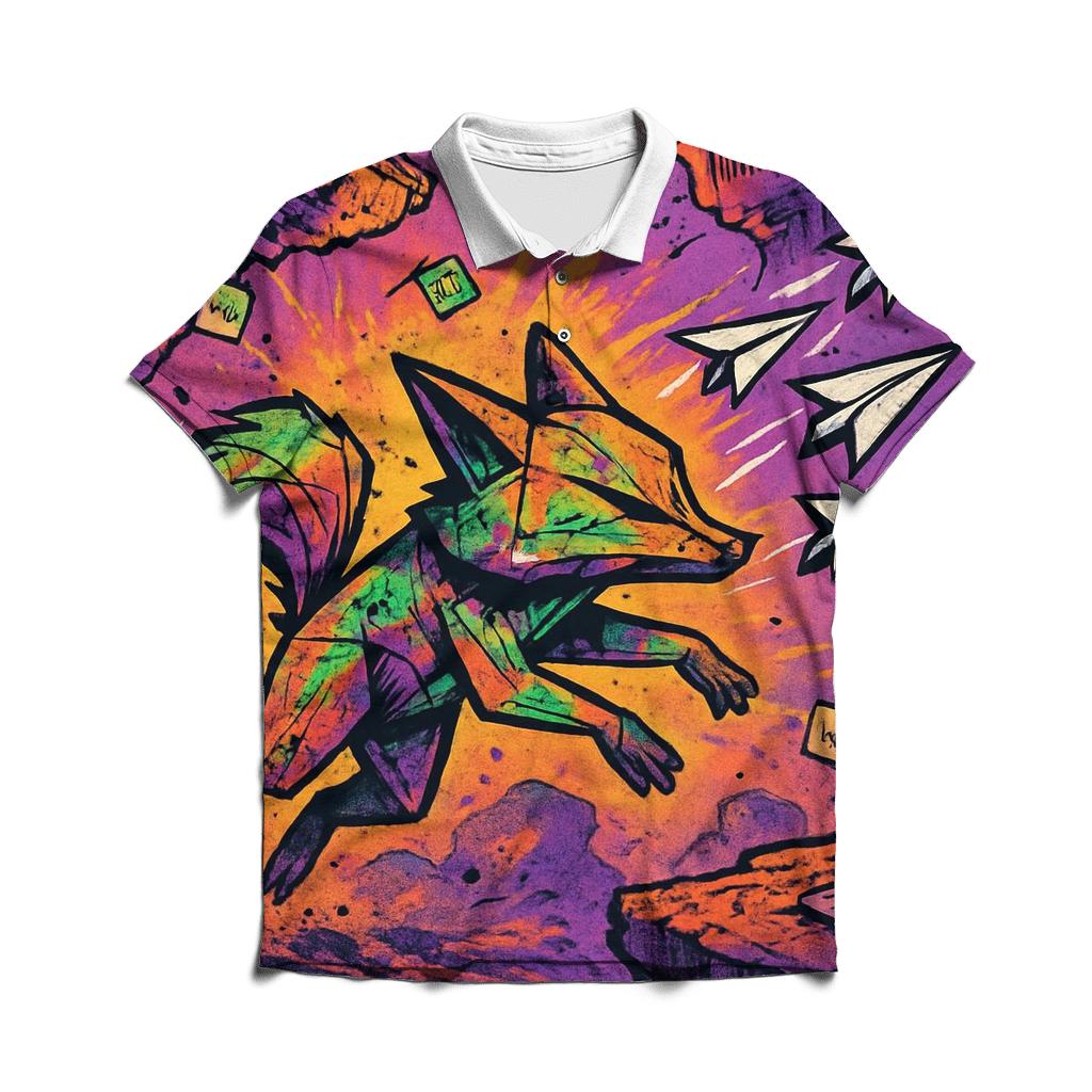 Canyon Of The Living Paper Planes custom polo shirts